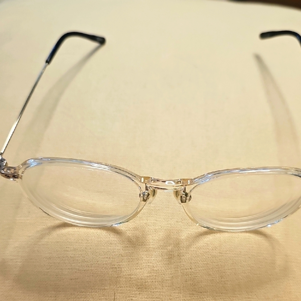 Clear Oval Glasses Byβ Zenni. Very Good Used Condition.